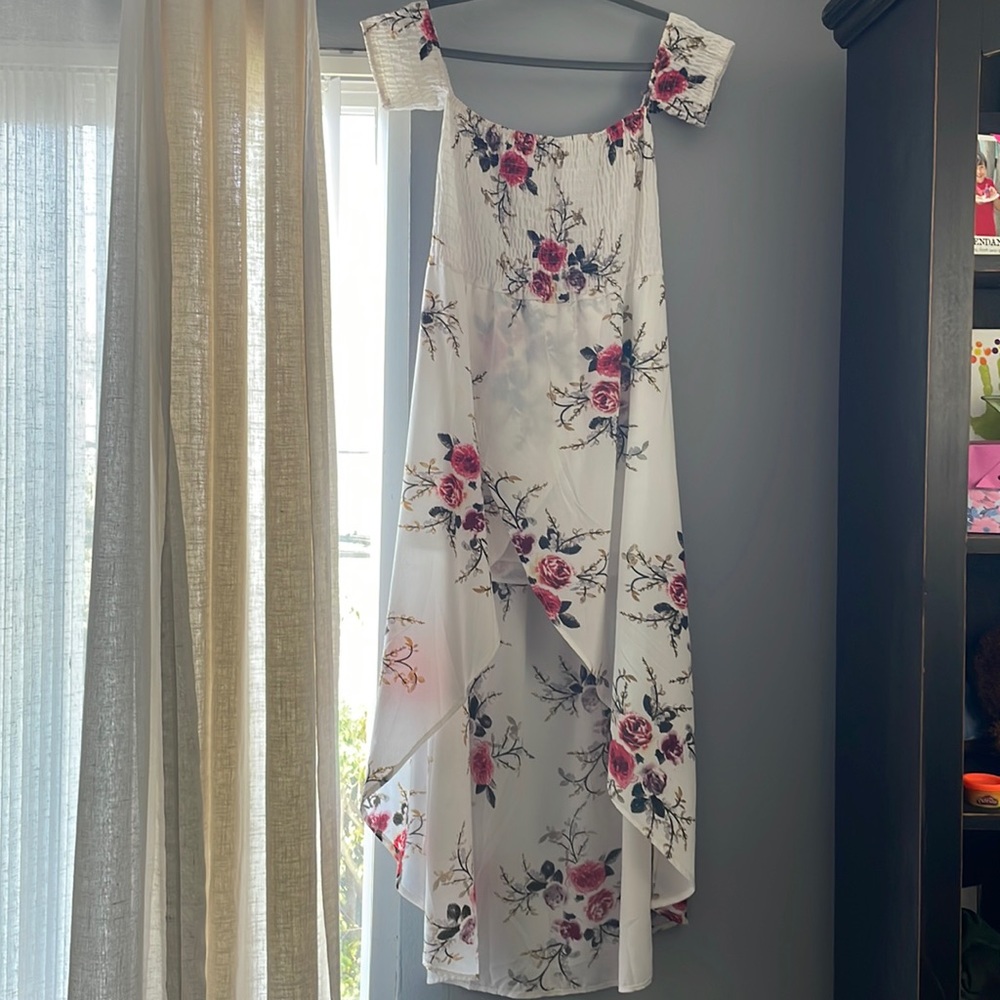White off the shoulder sundress size medium
